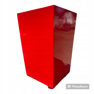Polios-kompozitný kvetináč 45 cm x 38 x 67 cm polymér betón odtiene červenej